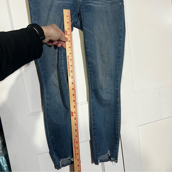 PAIGE Verdugo Ankle Jeans North Star Distressed Eroded Size 27 - Picture 5 of 10